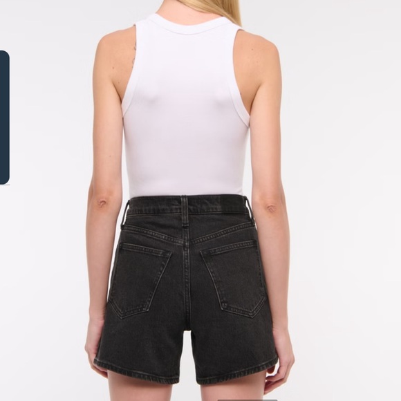 Abercrombie & Fitch Black Jean Shorts - Picture 3 of 9